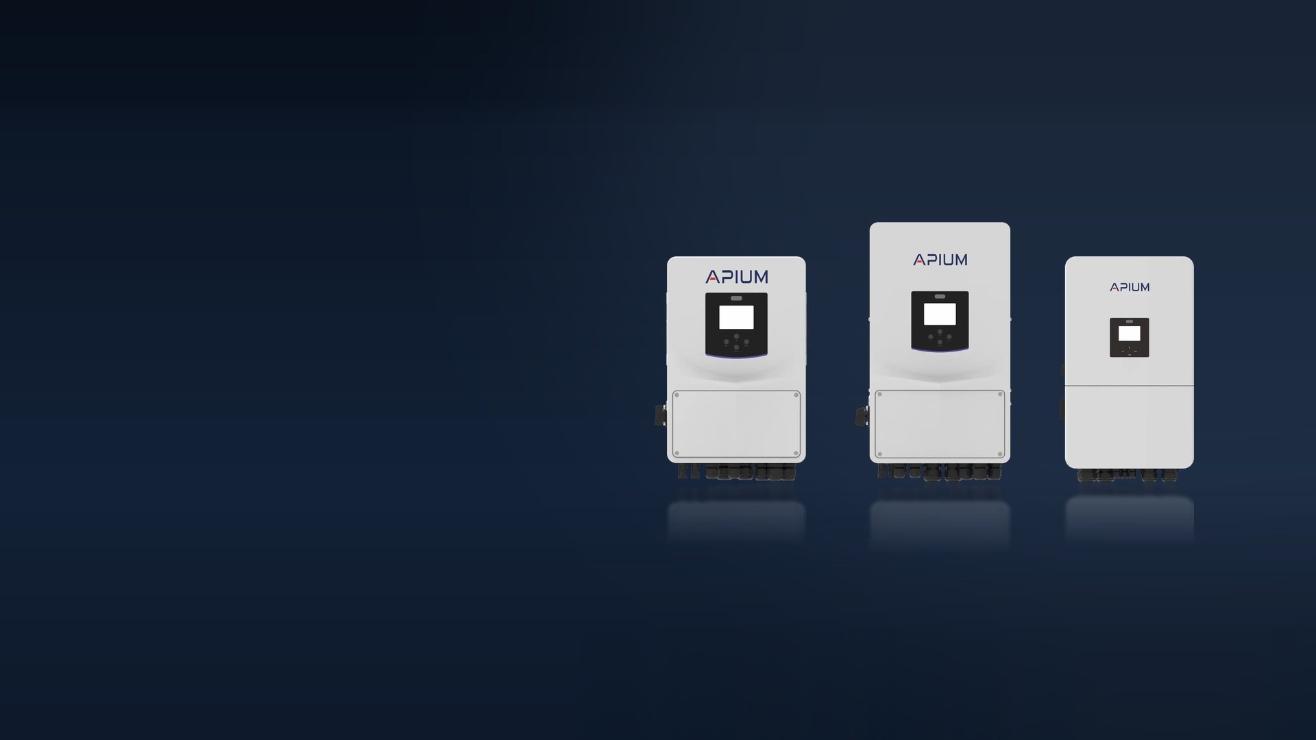 Apium low-voltage single-phase hybrid inverters in a luxury showroom